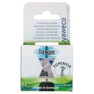 7 Brossettes interdentaires noires Large